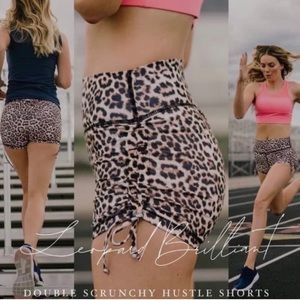 Zyia Leopard Double Scrunchy Hustle Short
